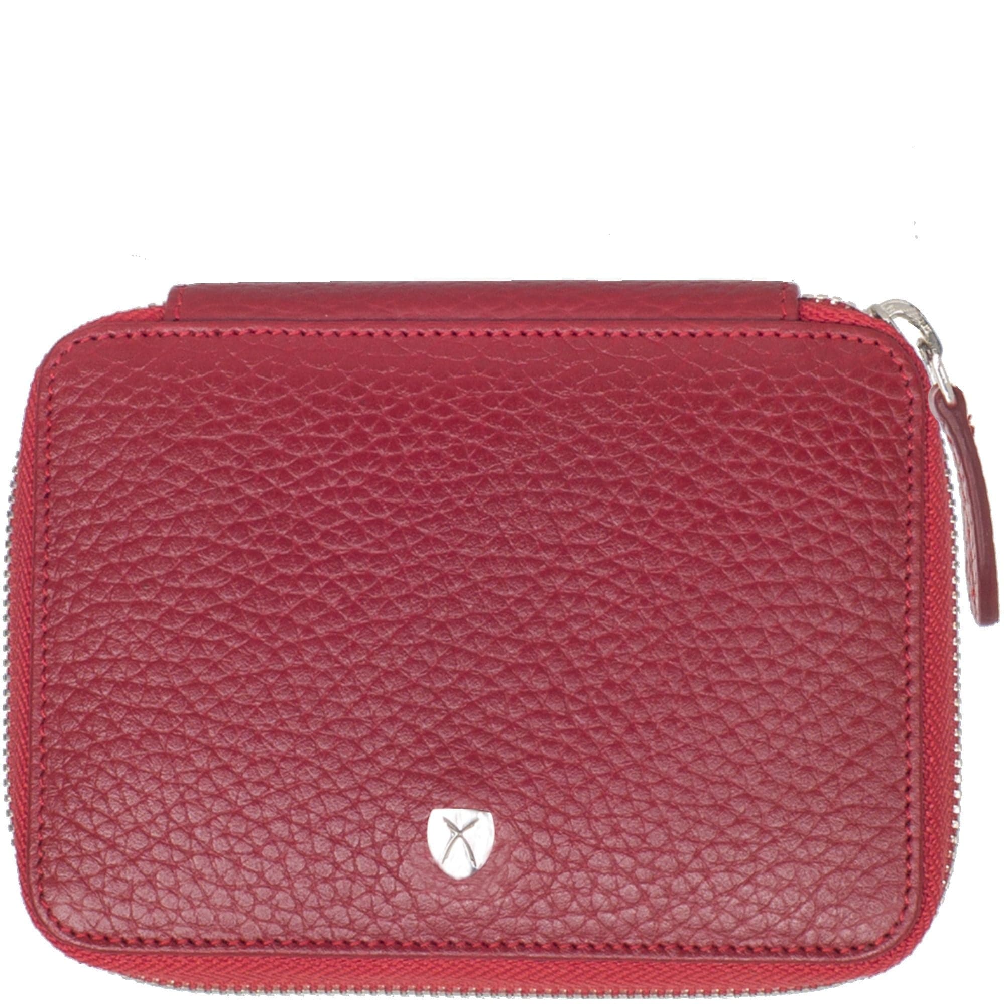 Geldbörse Portemonnaie Leder rot mit Reißverschluss - Corf Offermann