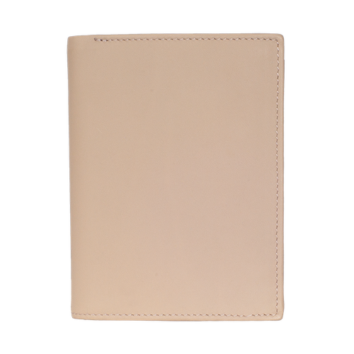 Geldbörse Portemonnaie Leder beige Hochformat - Corf Offermann