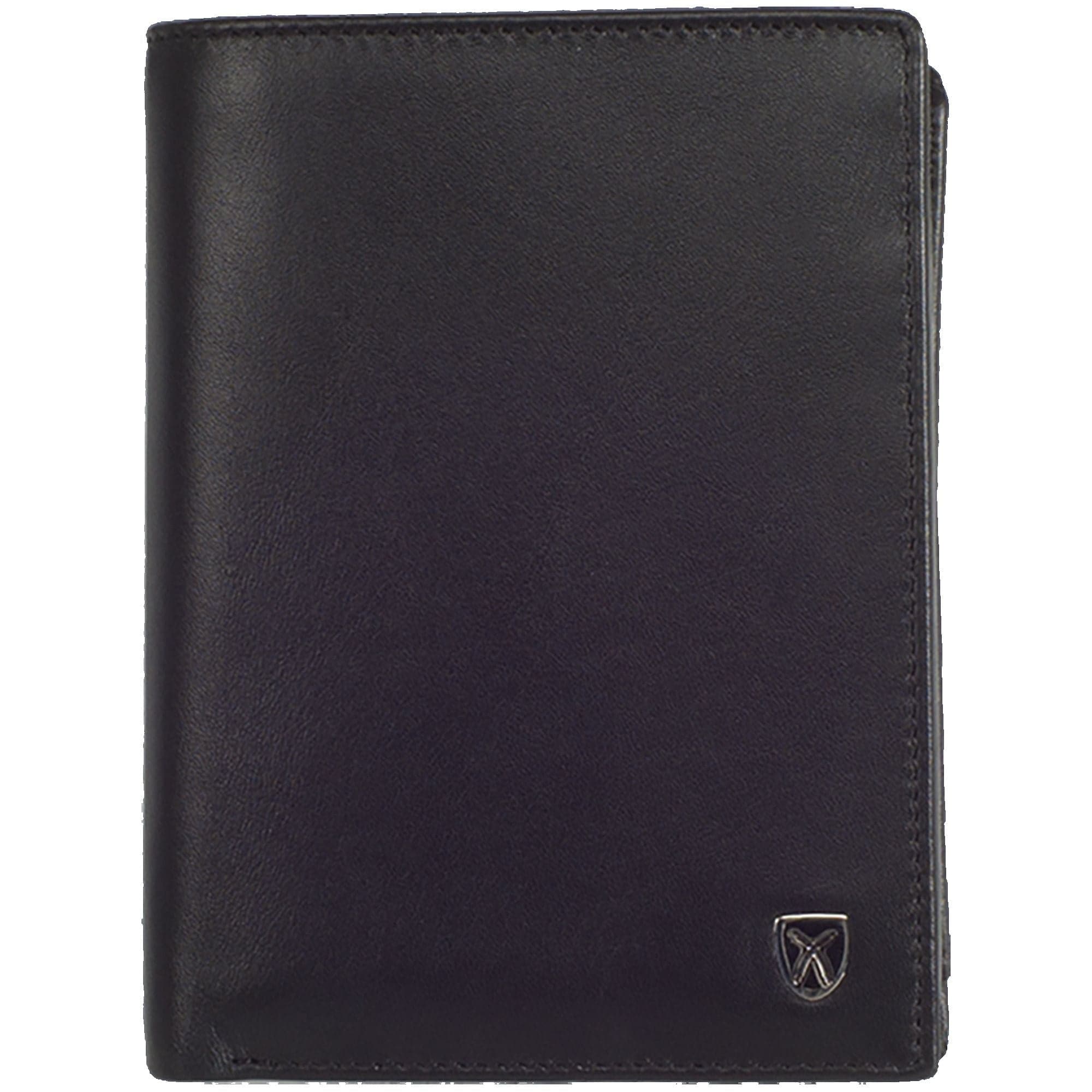 Geldbörse Portemonnaie Leder schwarz Hochformat - Corf Offermann