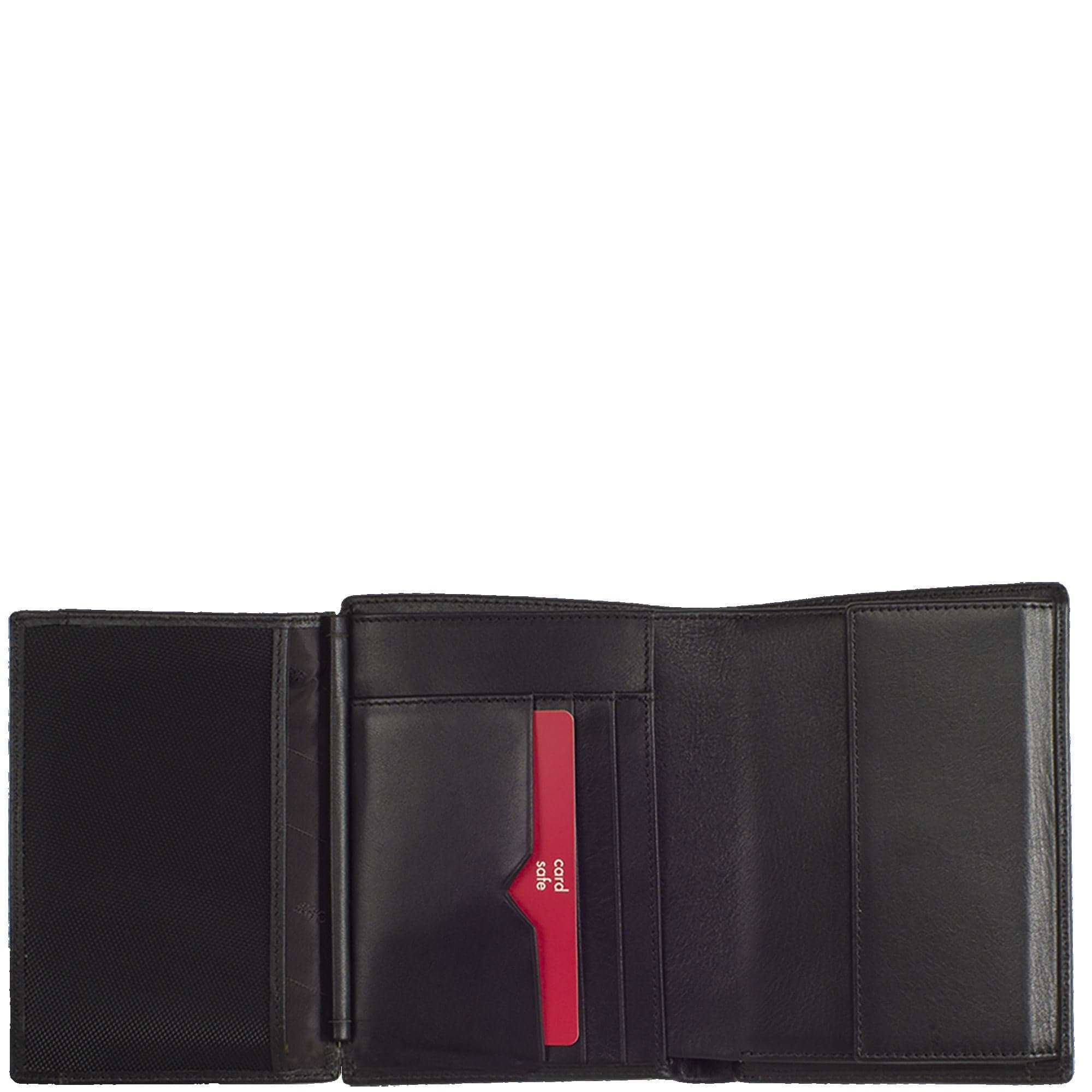 Geldbörse Portemonnaie Leder schwarz Hochformat - Corf Offermann