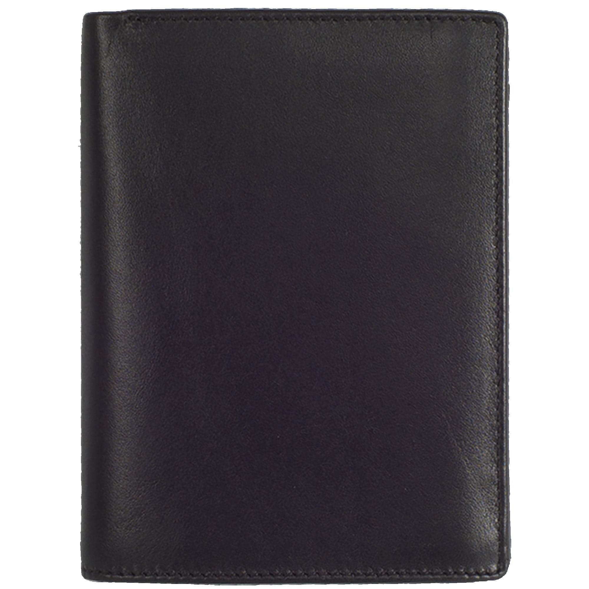 Geldbörse Portemonnaie Leder schwarz Hochformat - Corf Offermann