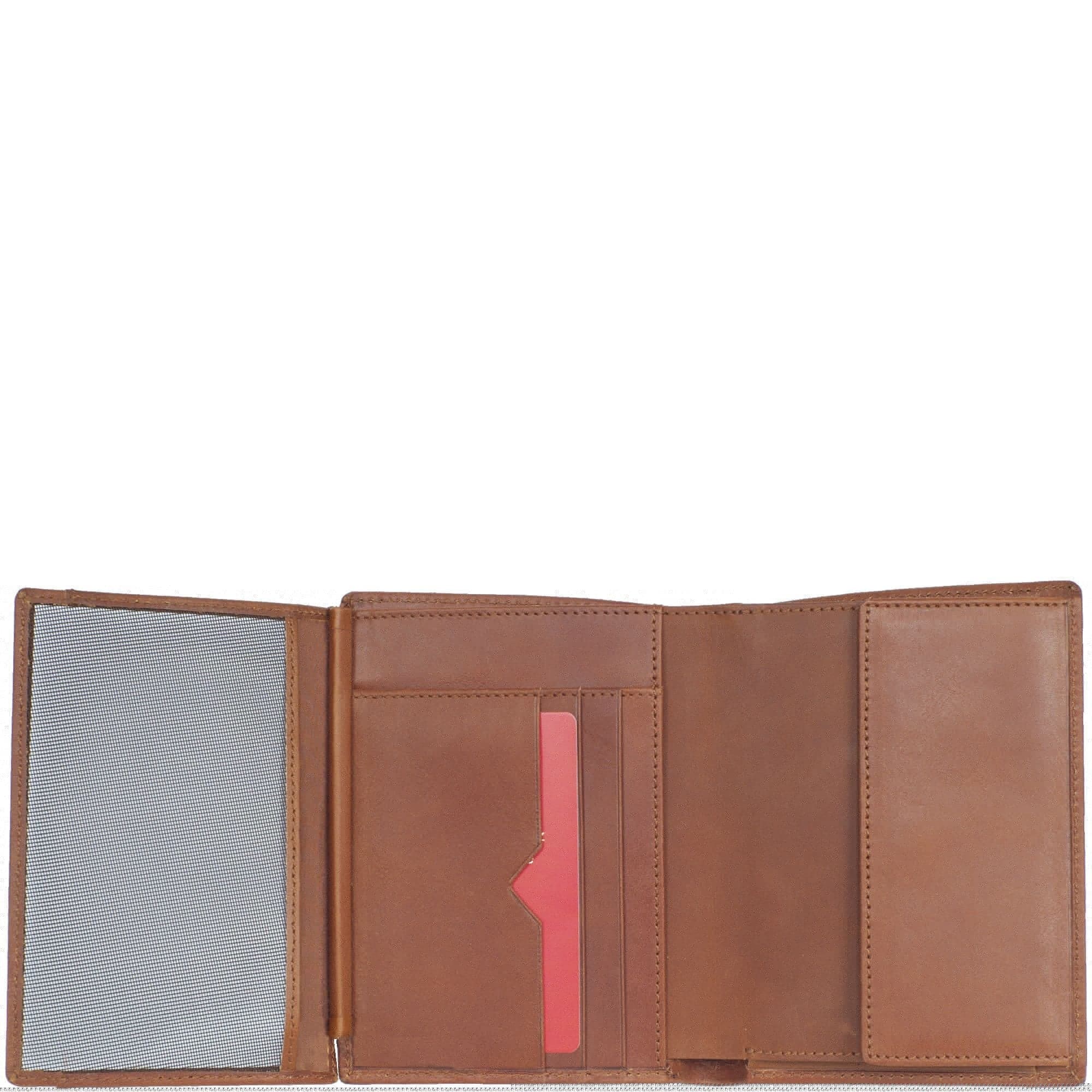 Geldbörse Portemonnaie Leder cognac Hochformat - Corf Offermann