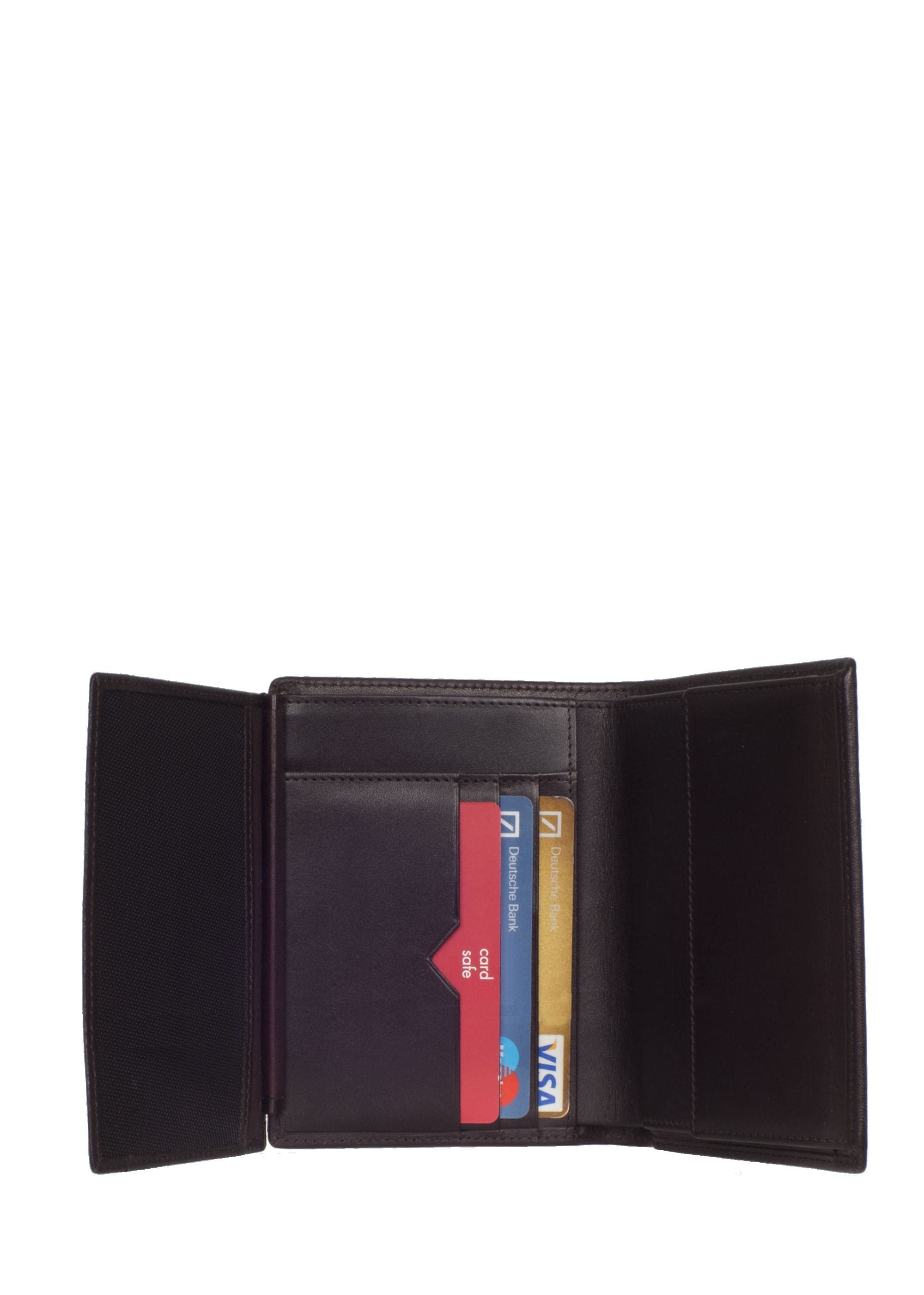 Geldbörse Portemonnaie glattes Leder braun Hochformat - Corf Offermann