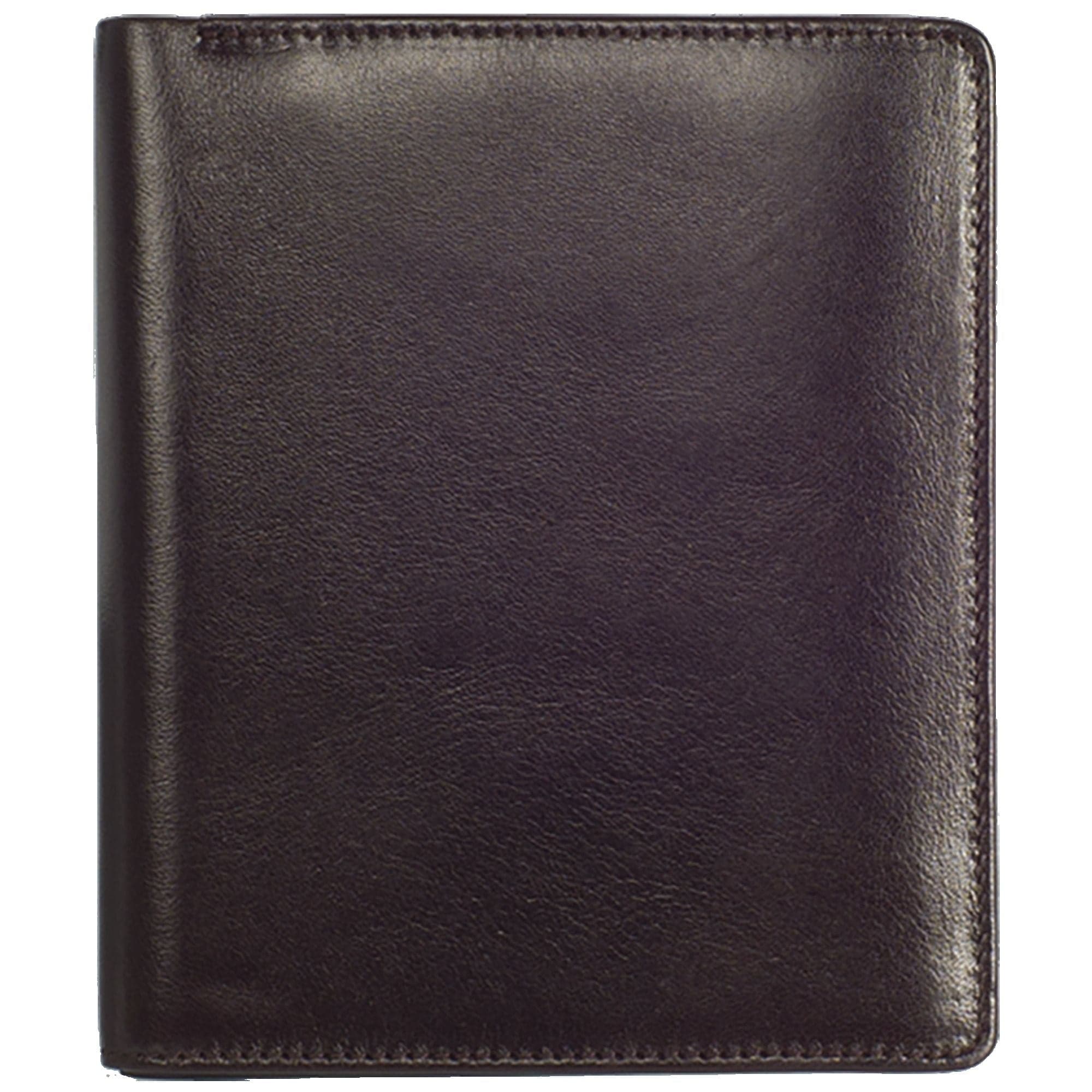 Geldbörse Portemonnaie glattes Leder braun Hochformat - Corf Offermann