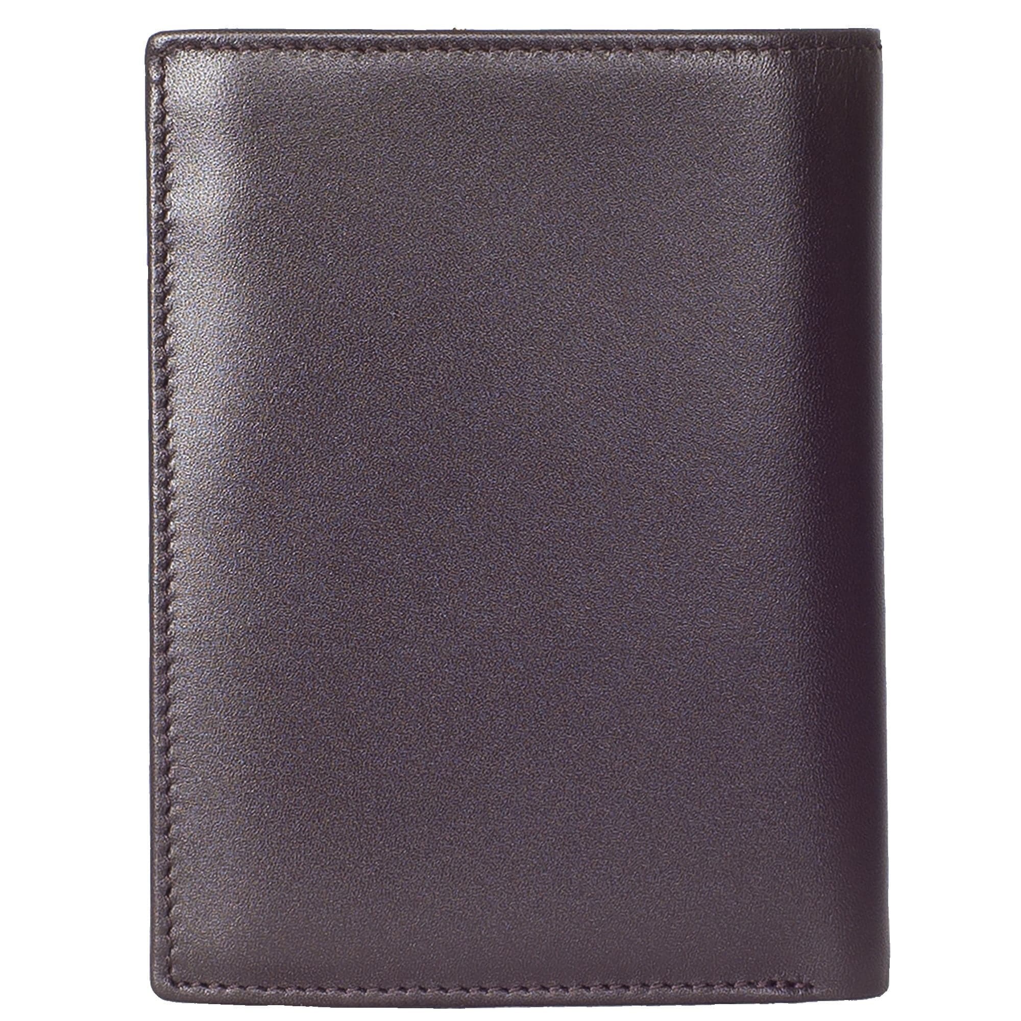 Geldbörse Portemonnaie glattes Leder braun Hochformat - Corf Offermann