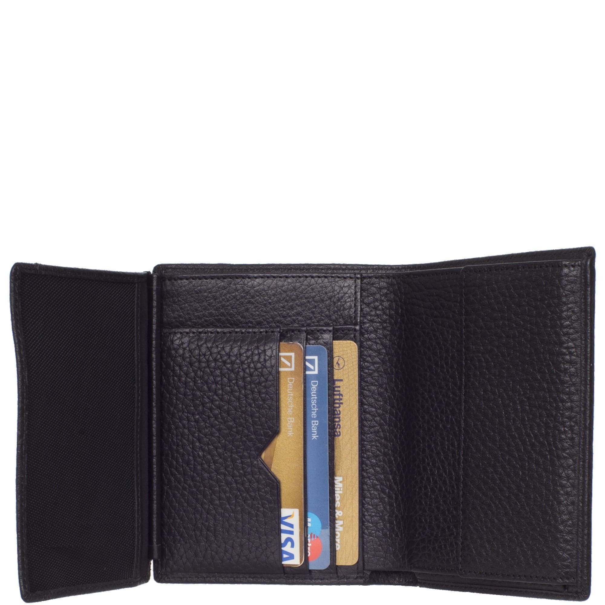 Geldbörse Portemonnaie Leder schwarz Hochformat - Corf Offermann