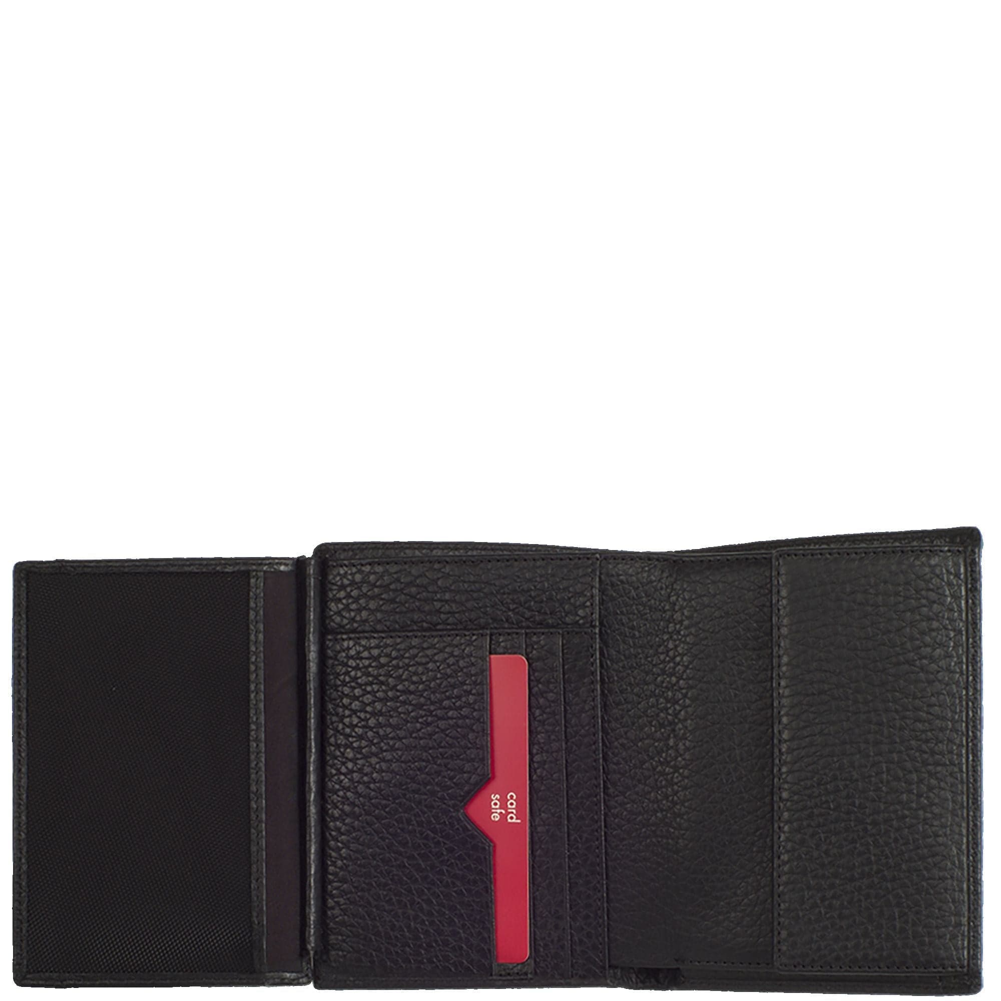 Geldbörse Portemonnaie Leder schwarz Hochformat - Corf Offermann