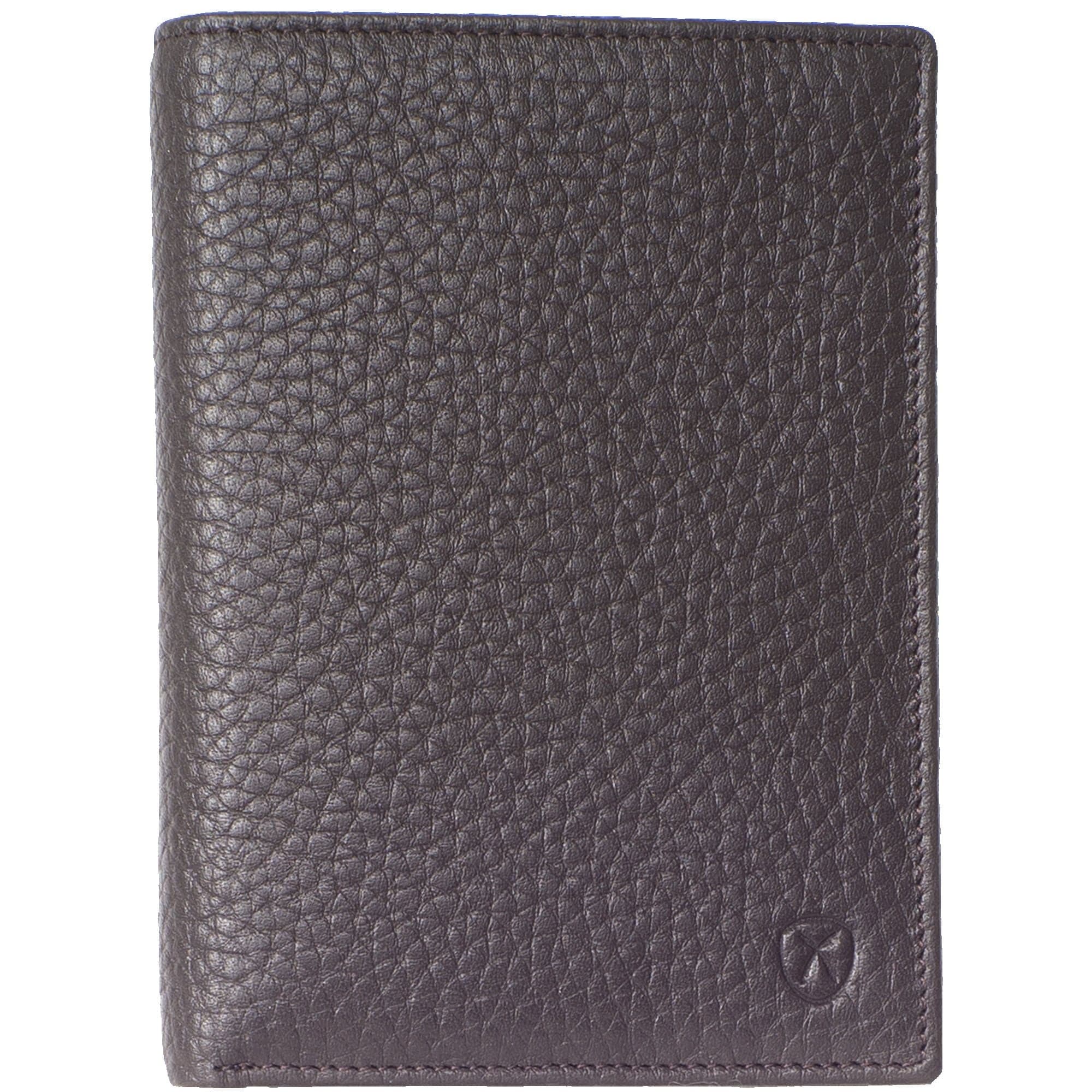 Geldbörse Portemonnaie Leder braun Hochformat - Corf Offermann