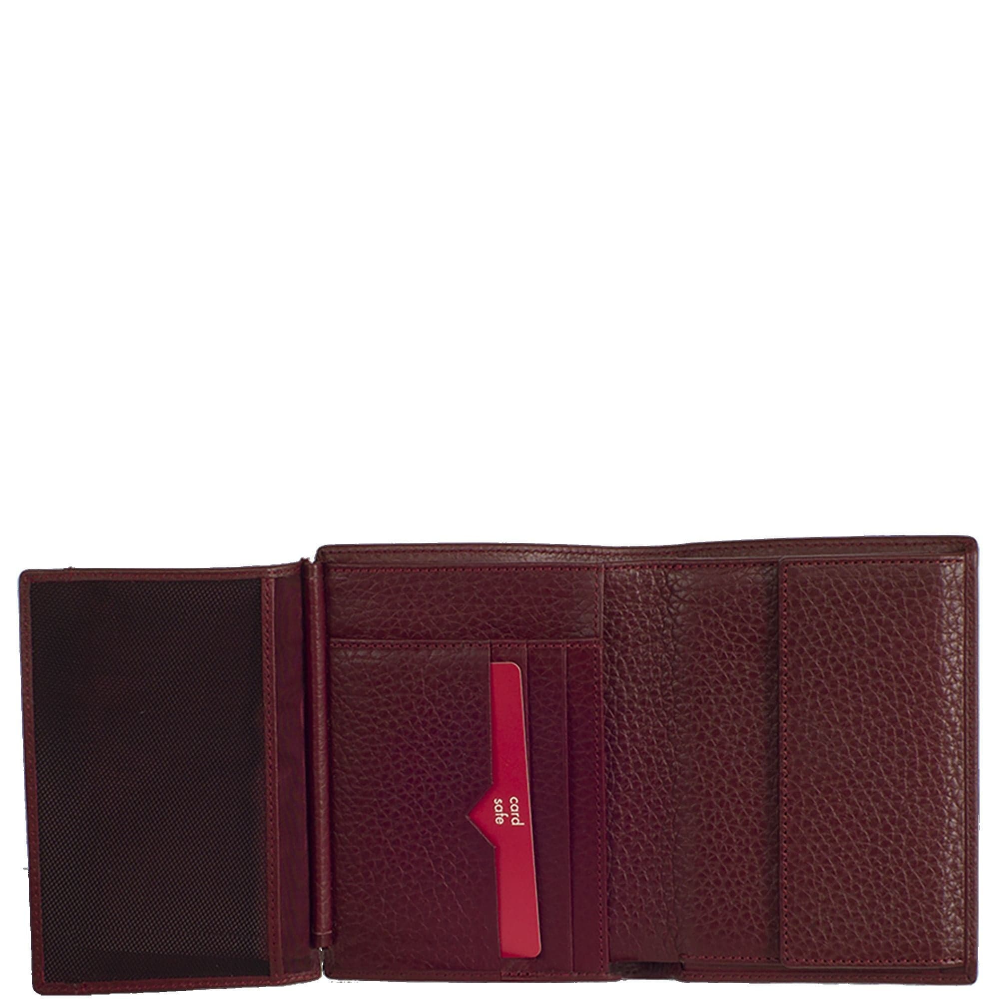 Geldbörse Portemonnaie Leder bordeauxrot Hochformat - Corf Offermann