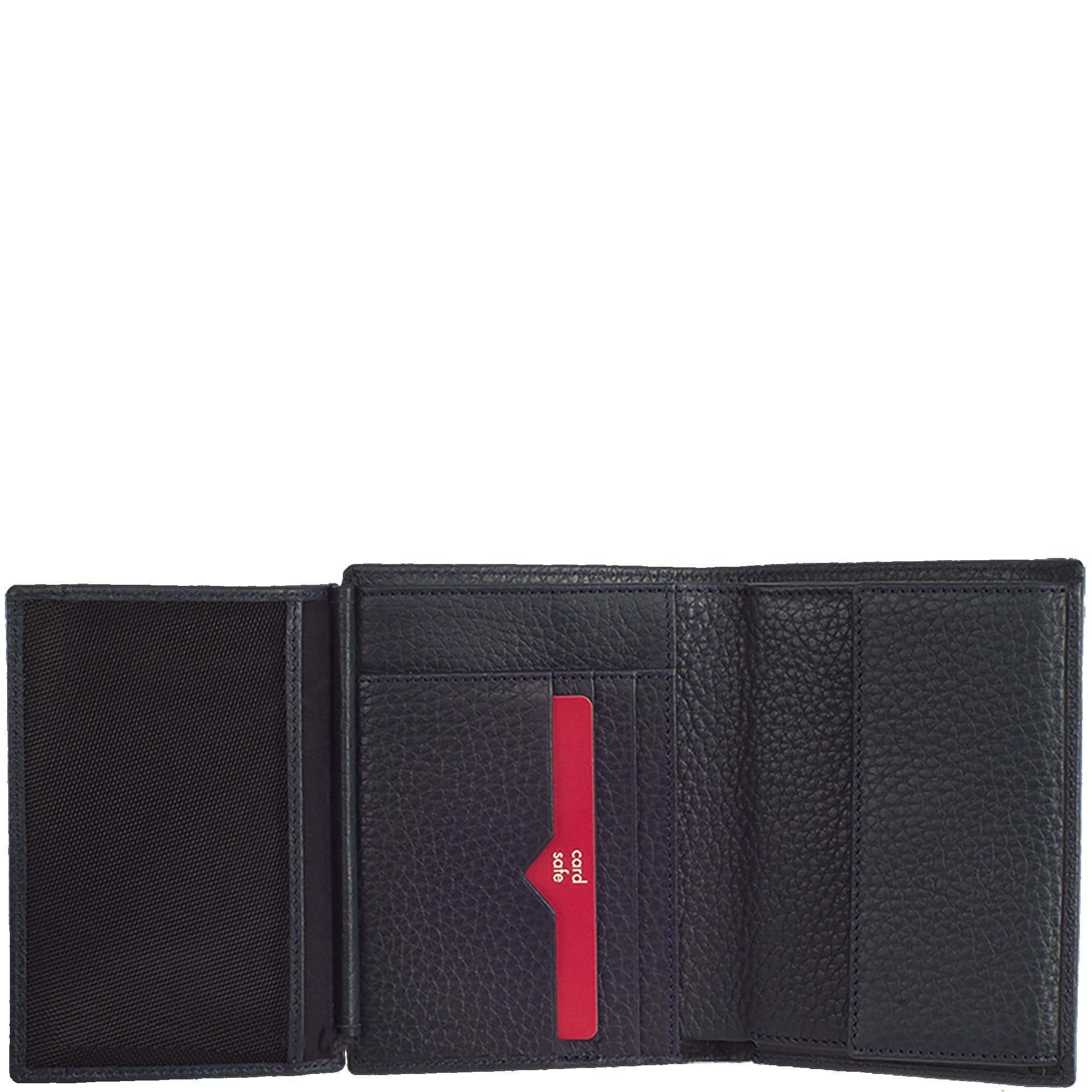 Geldbörse Portemonnaie Leder blau Hochformat - Corf Offermann