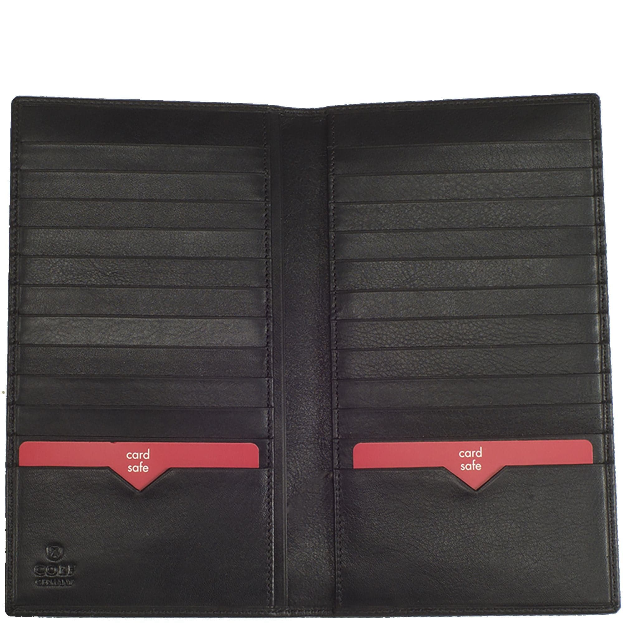 Kreditkartenetui Leder schwarz 24 Fächer - Corf Offermann