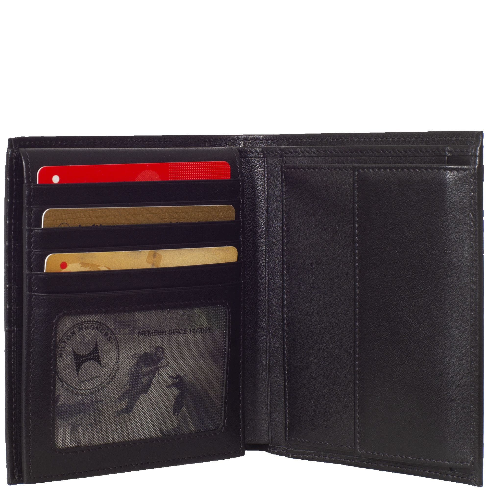 Geldbörse Portemonnaie Leder schwarz 18 Fächer - Corf Offermann