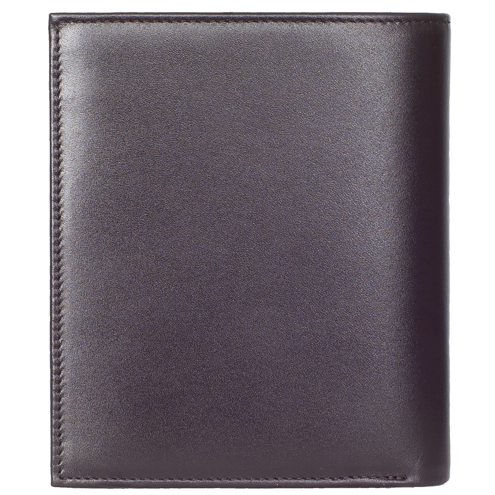 Geldbörse Portemonnaie glattes Leder braun 18 Fächer - Corf Offermann