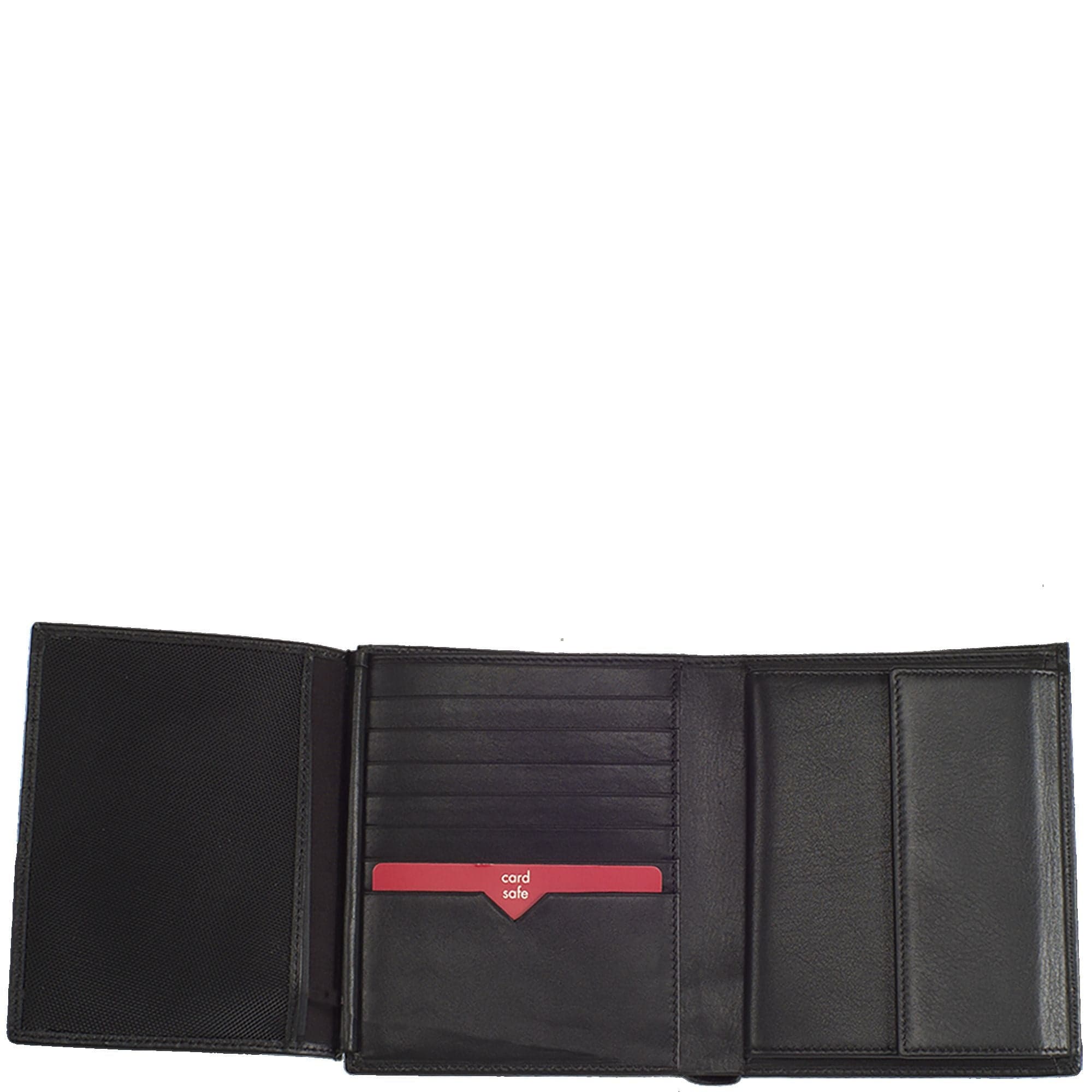 Geldbörse Portemonnaie Leder schwarz großes Münfach - Corf Offermann