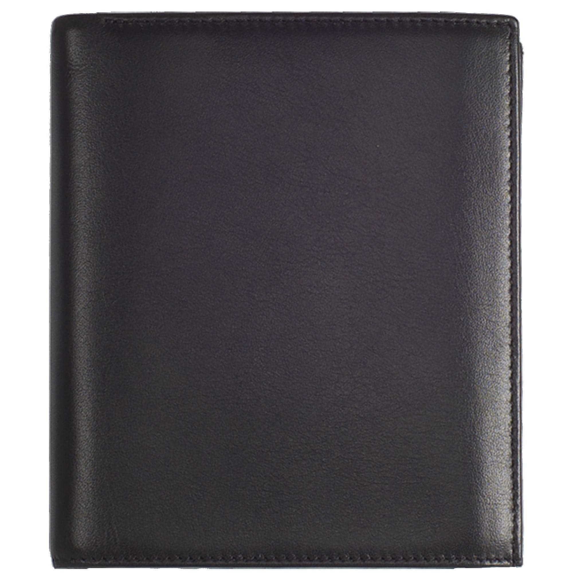 Geldbörse Portemonnaie Leder schwarz großes Münfach - Corf Offermann