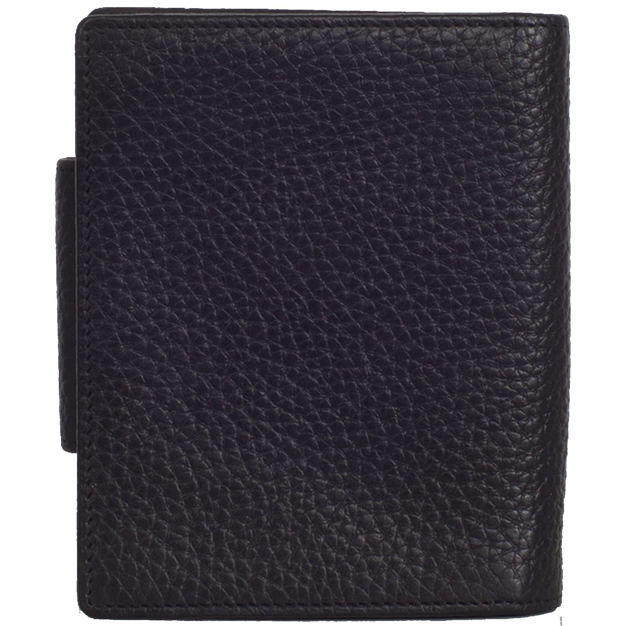 Geldbörse Portemonnaie Leder schwarz mit Lasche - Corf Offermann