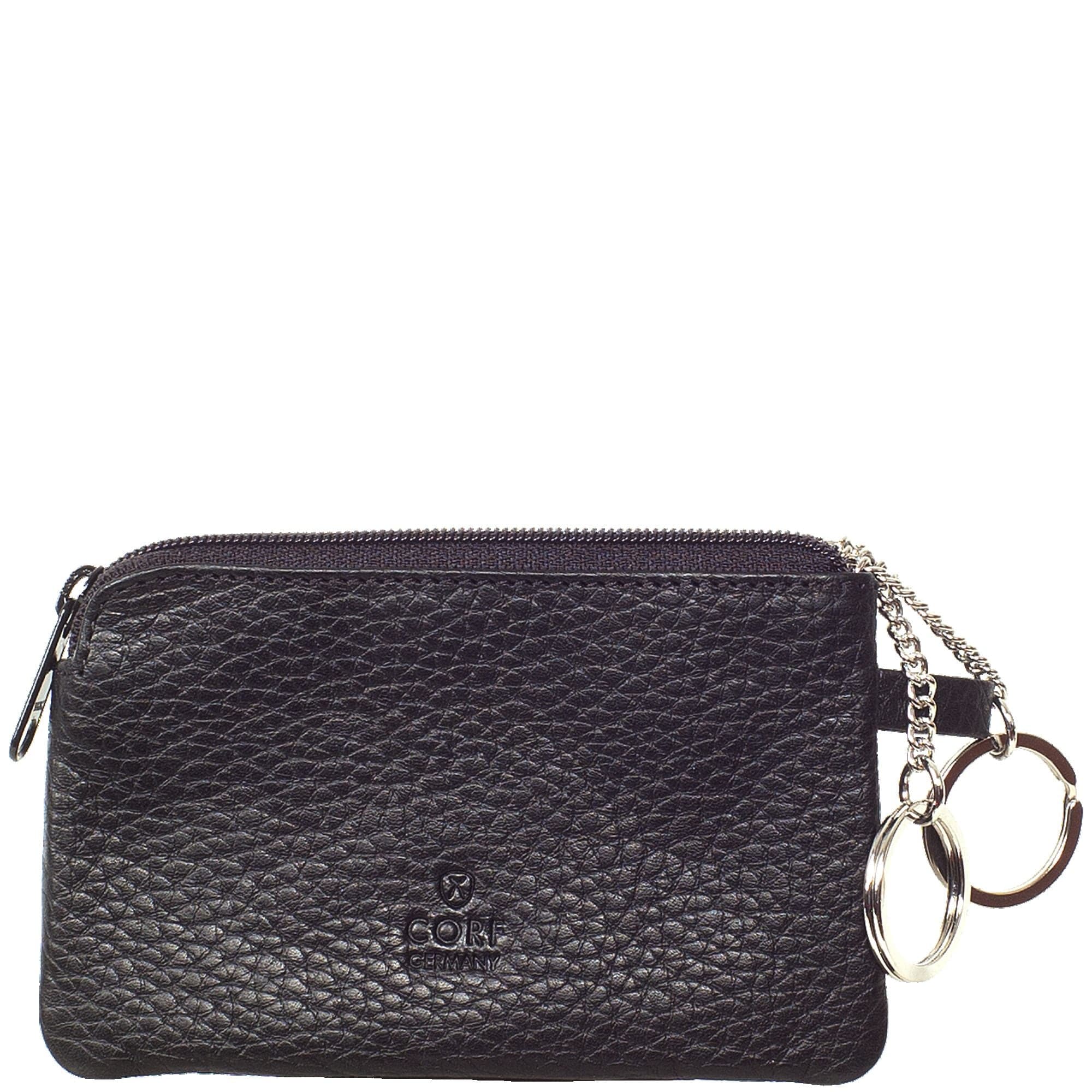 Schlüsseletui schlank Leder schwarz - Corf Offermann