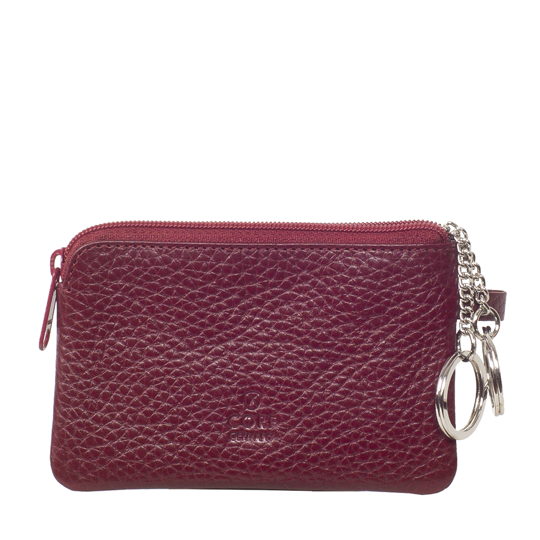 Schlüsseletui schlank Leder boreauxrot - Corf Offermann