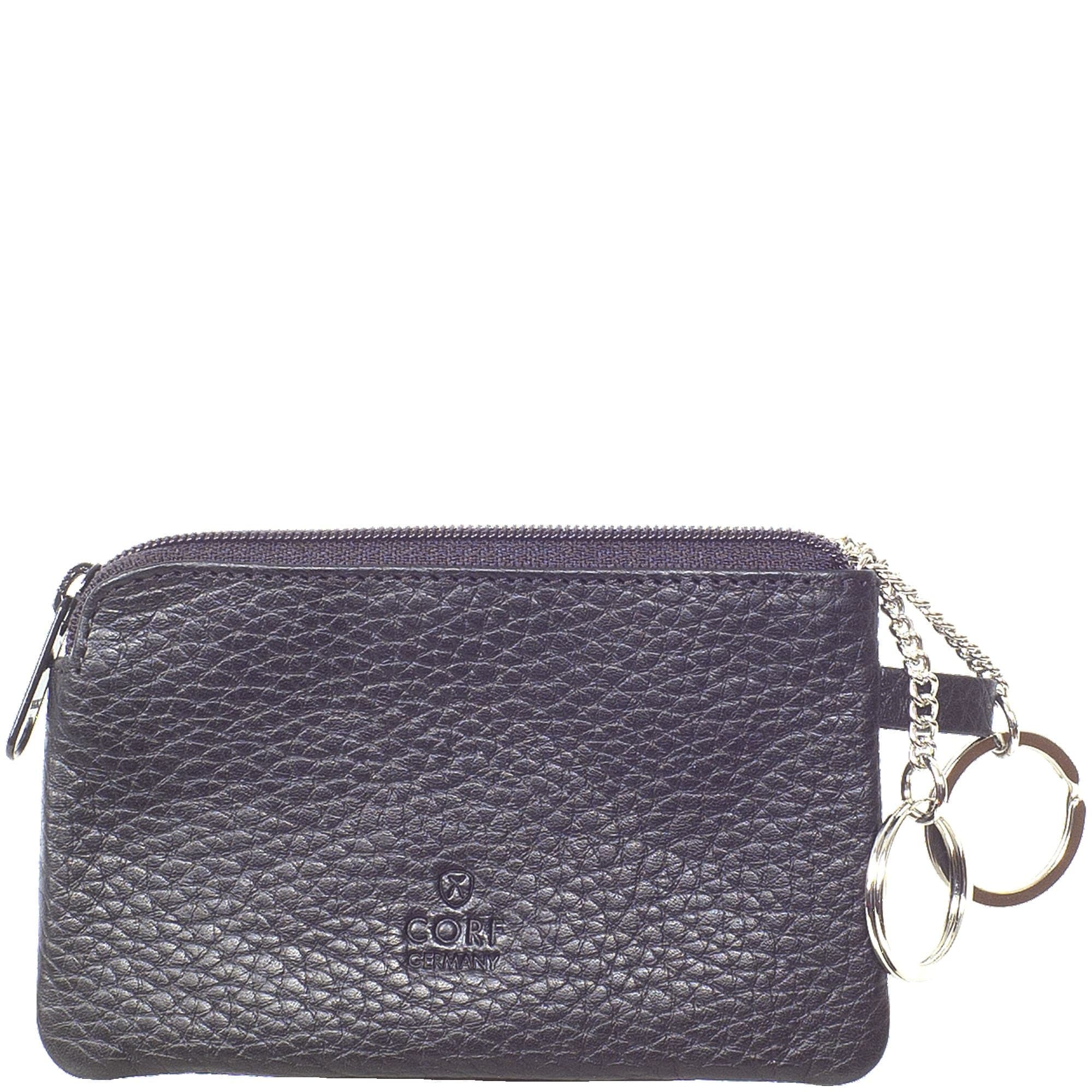 Schlüsseletui schlank Leder blau - Corf Offermann