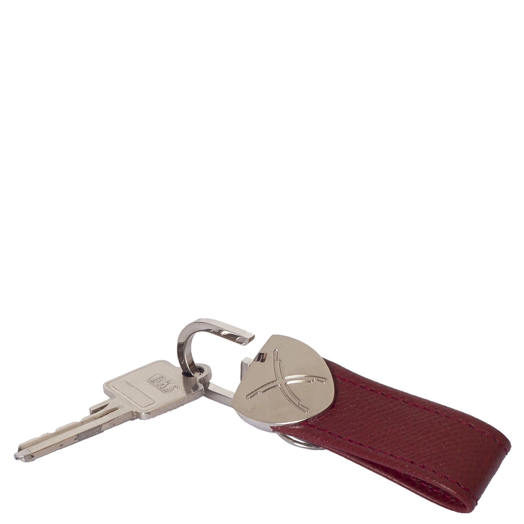 Schlüsselanhänger Leder rot - Corf Offermann