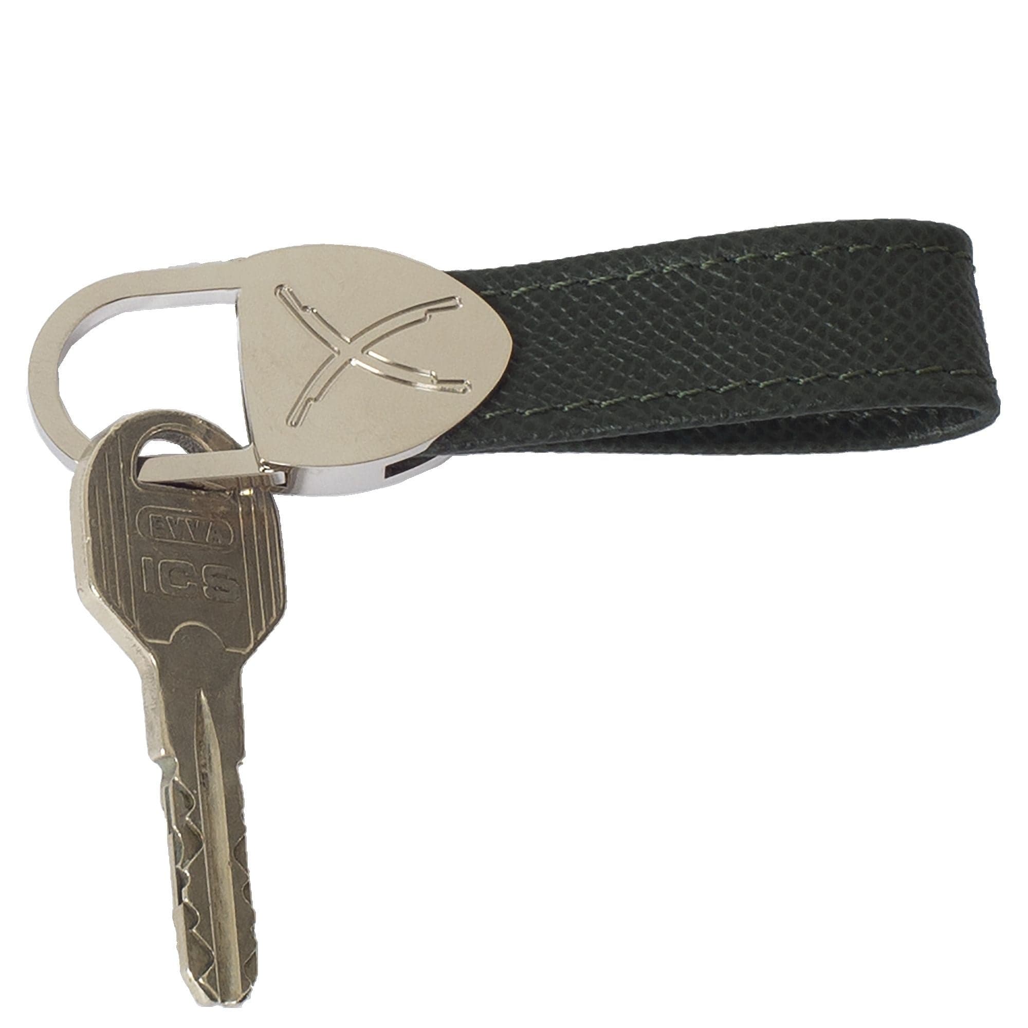 Schlüsselanhänger Leder grün - Corf Offermann