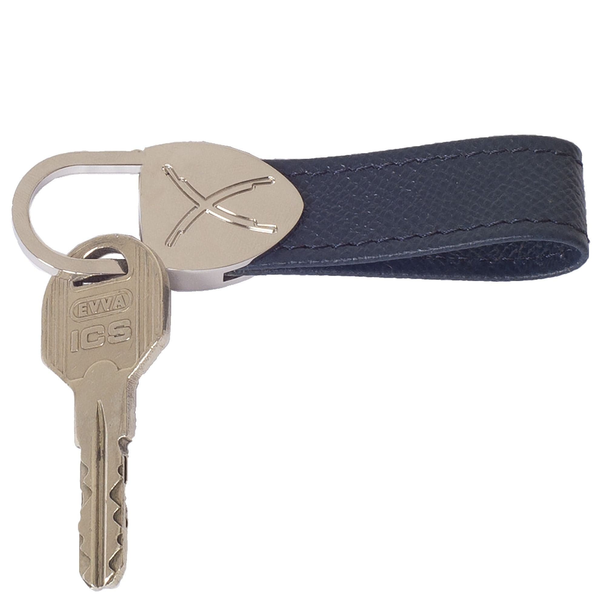 Schlüsselanhänger Leder blau - Corf Offermann