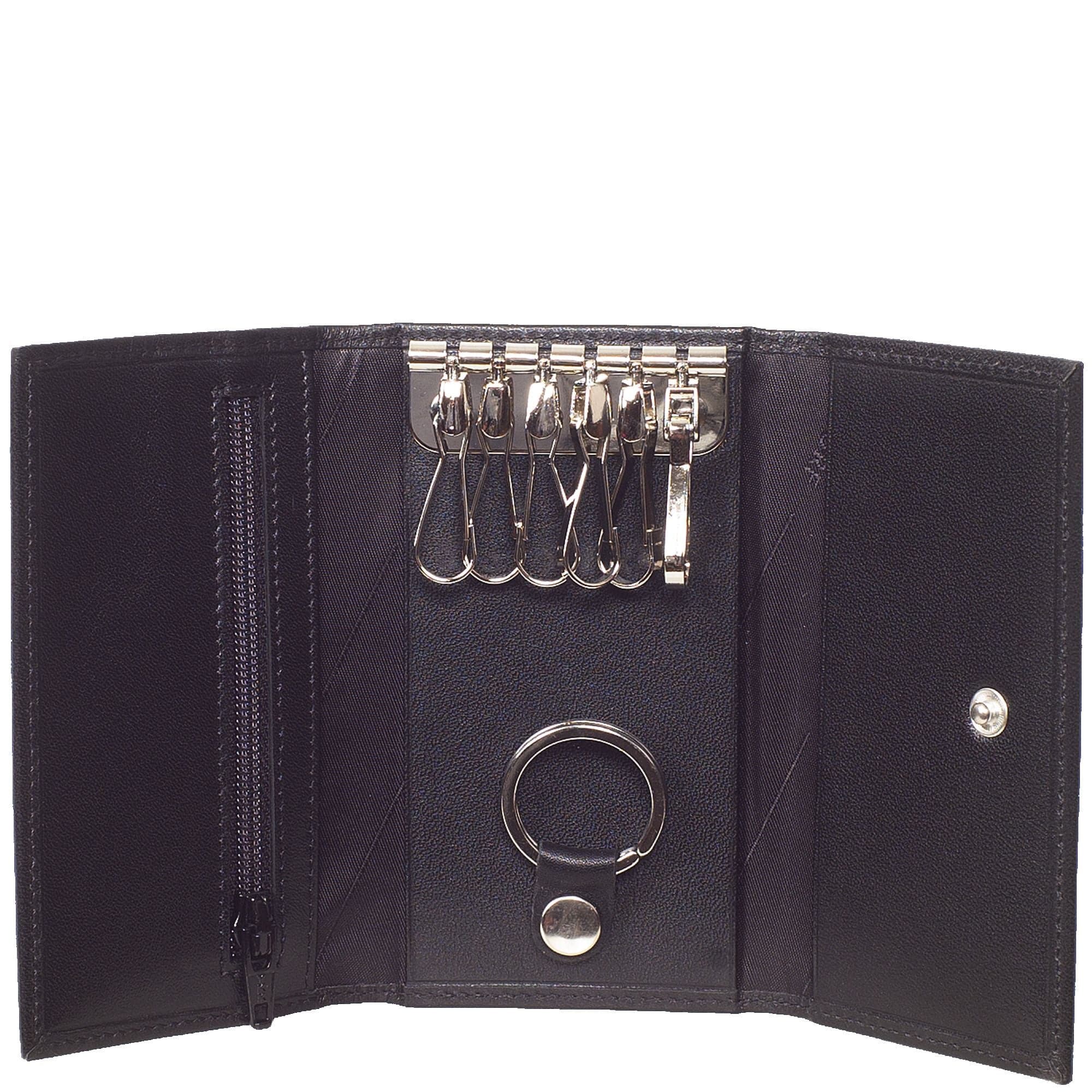 Schlüsseletui Leder schwarz mit 6 Haken - Corf Offermann