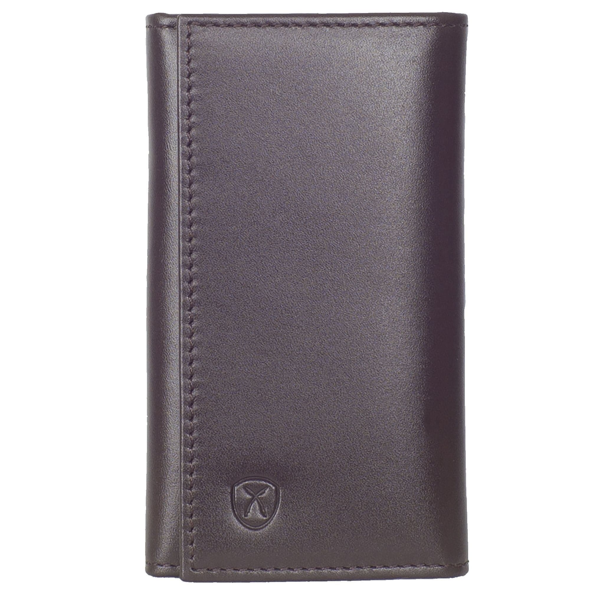 Schlüsseletui glattes Leder braun mit 6 Haken - Corf Offermann