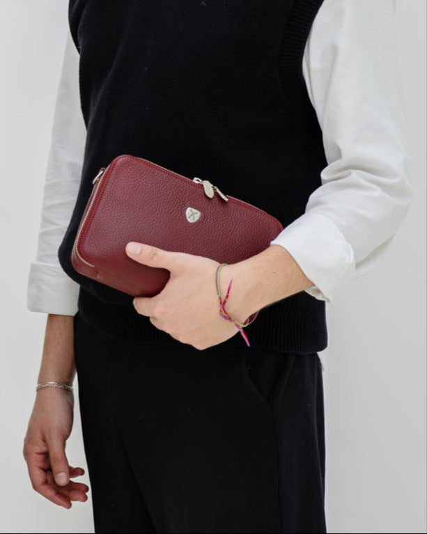 Handtasche Leder rot - Corf Offermann