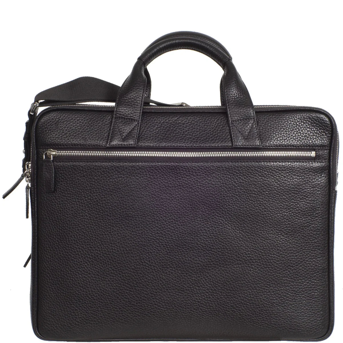 Laptoptasche Businesstasche 17 Zoll Leder schwarz 2 große Fächer - Corf Offermann