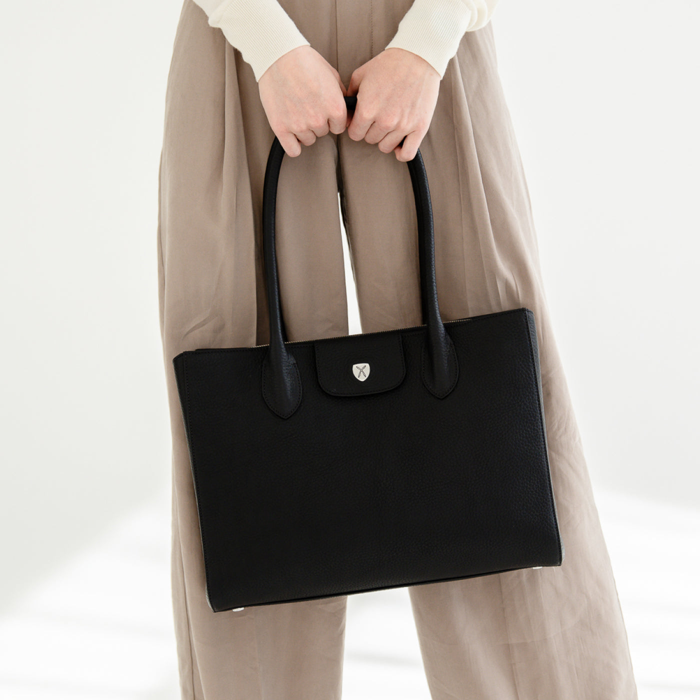 Handtasche Businesstasche 14 Zoll Leder cognac - Corf Offermann