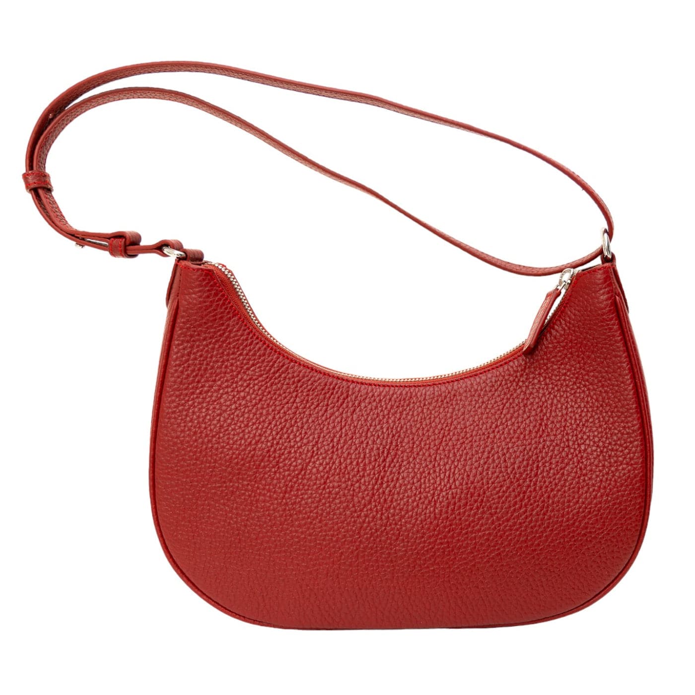 Elegante Schultertasche Leder rot