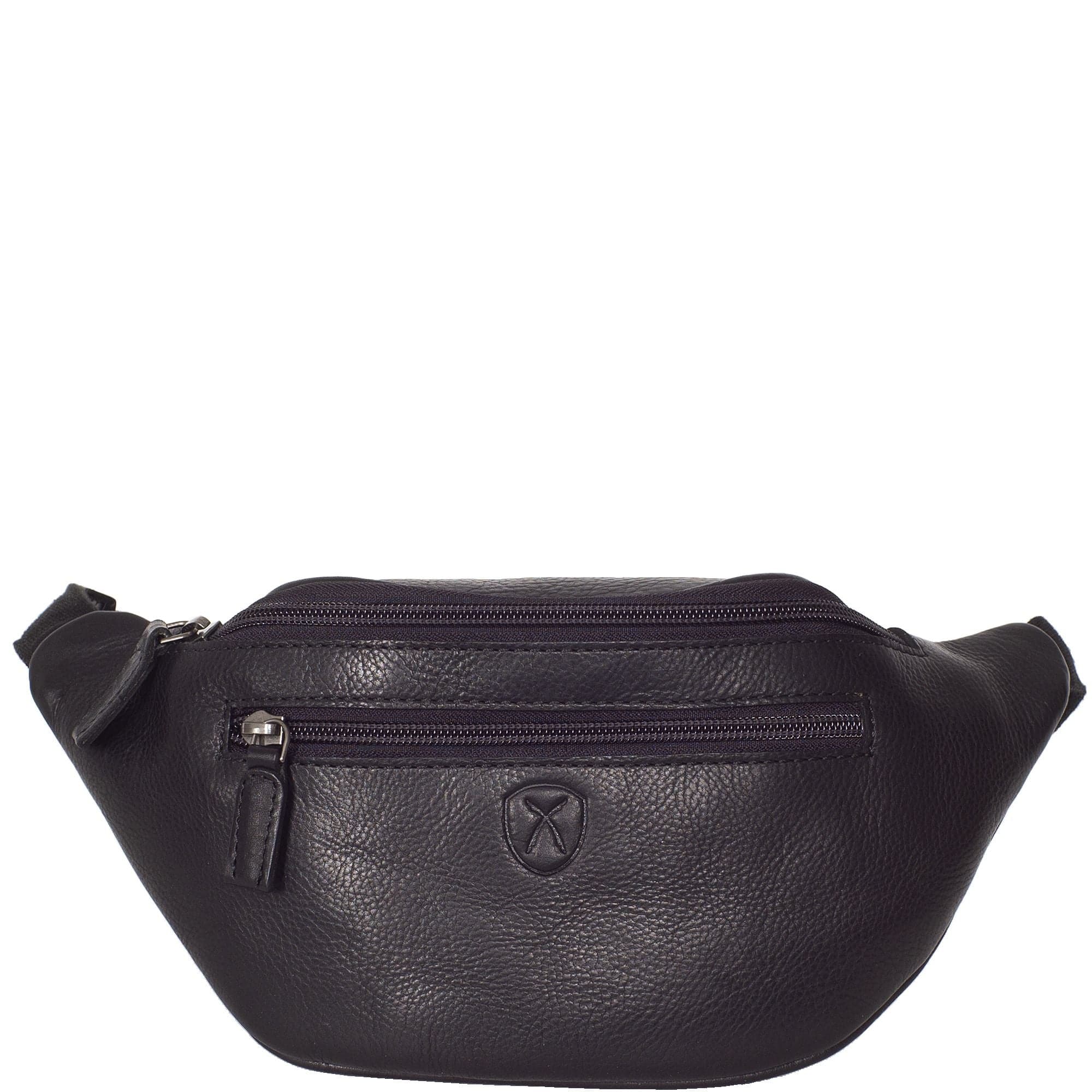 Handtasche Crossover Gürteltasche Leder schwarz - Corf Offermann