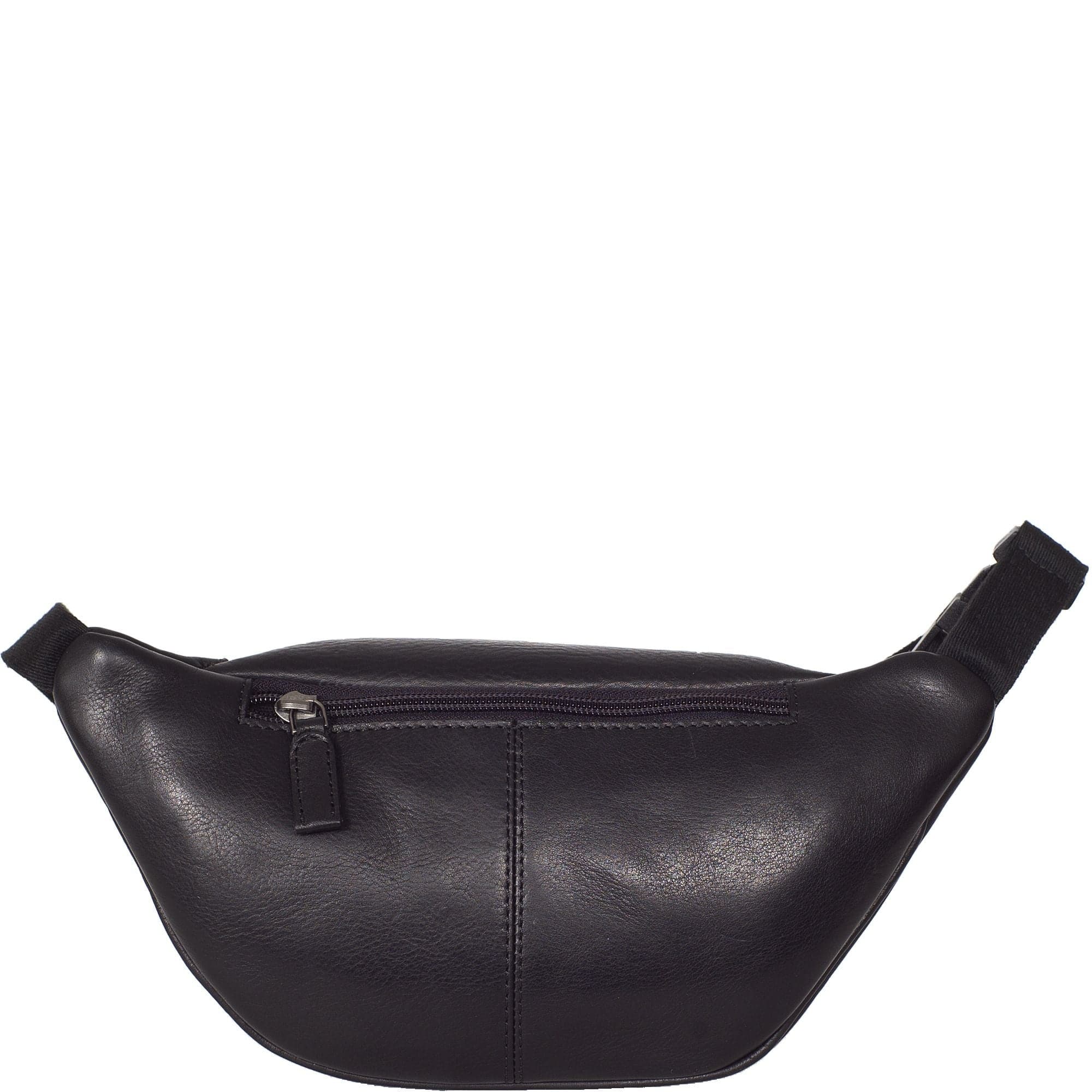 Handtasche Crossover Gürteltasche Leder schwarz