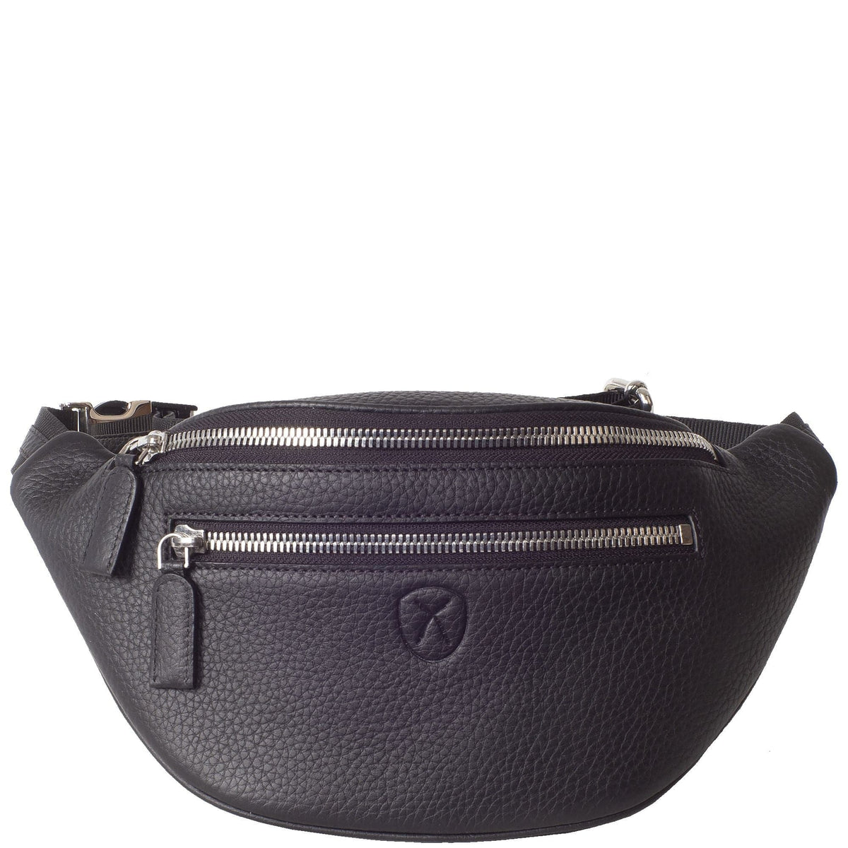 Crossover Handtasche Gürteltasche Leder schwarz - Corf Offermann