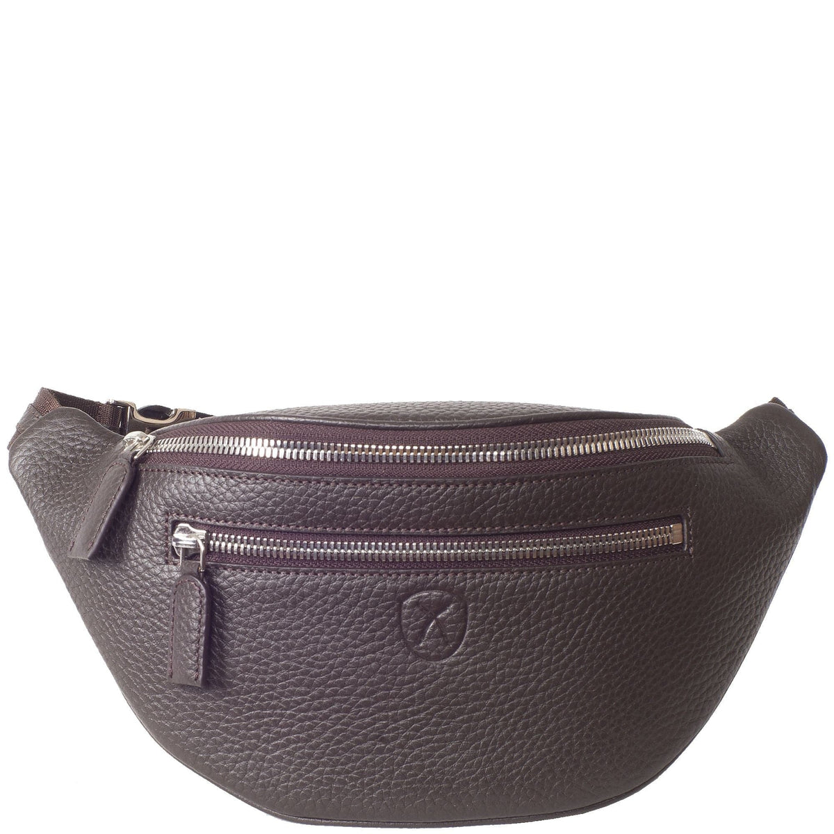 Crosover Handtasche Gürteltasche Leder braun - Corf Offermann