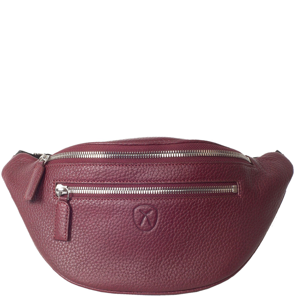 Crossover Handtasche Gürteltasche Leder bordeaux - Corf Offermann