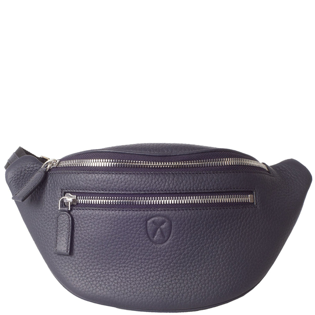 Crossover Handtasche Gürteltasche Leder blau - Corf Offermann