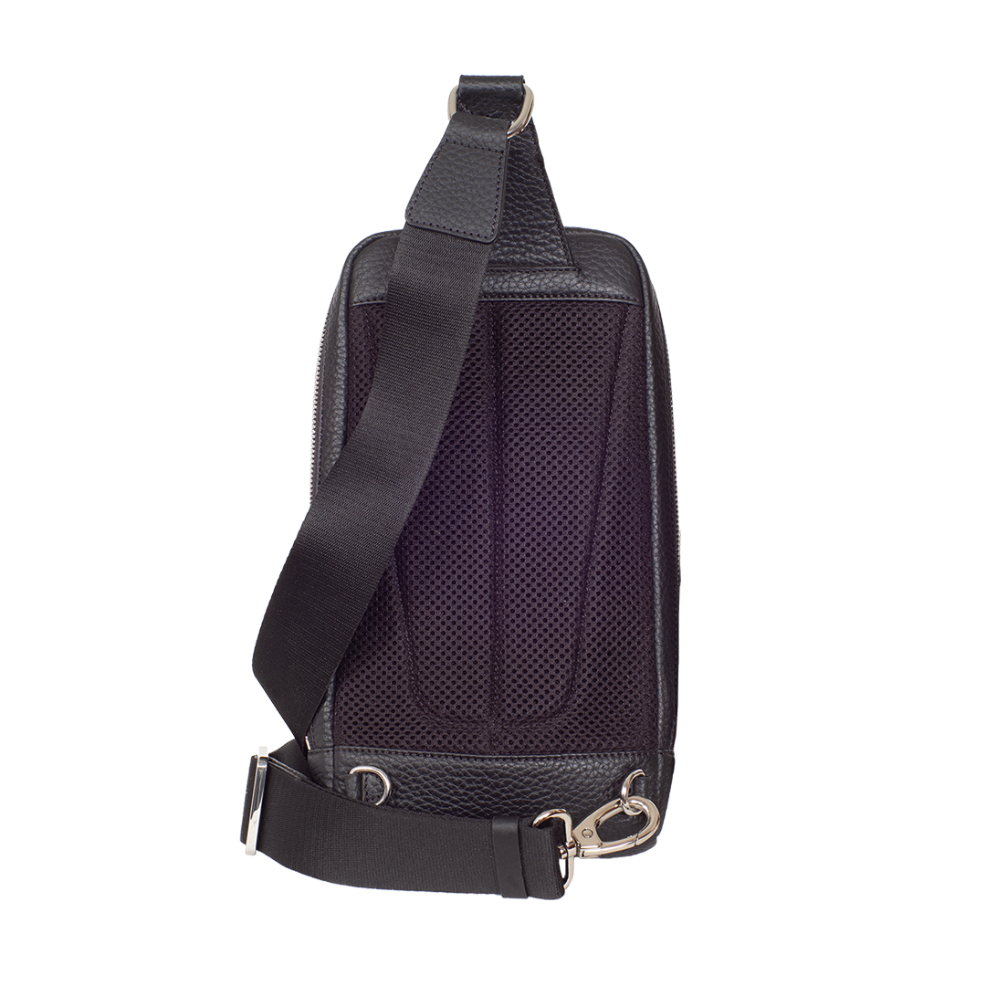 Crossover Tasche Leder Schwarz