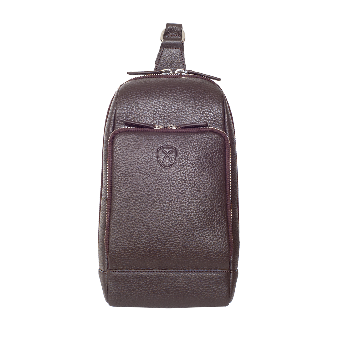 Crossover Tasche Leder Braun