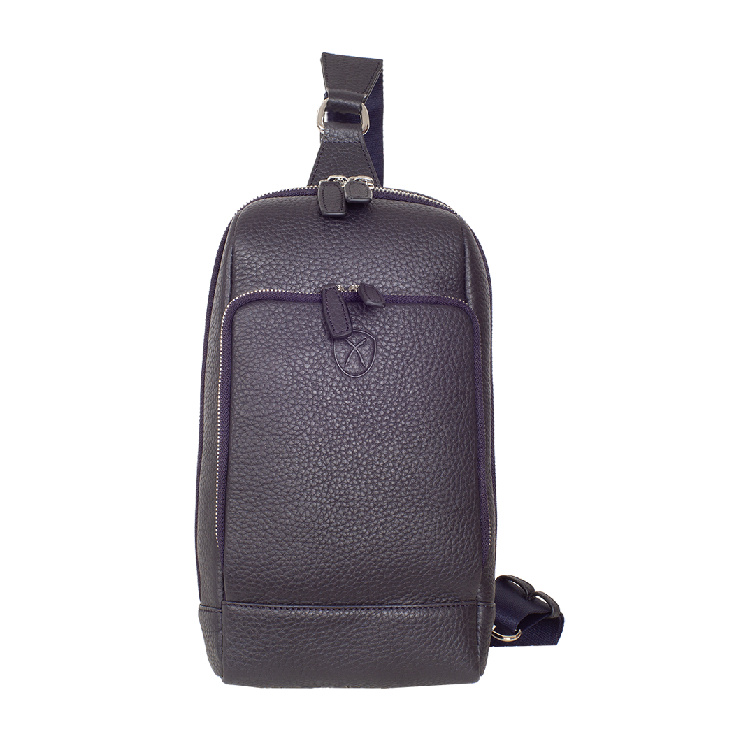Crossover Tasche Leder Blau
