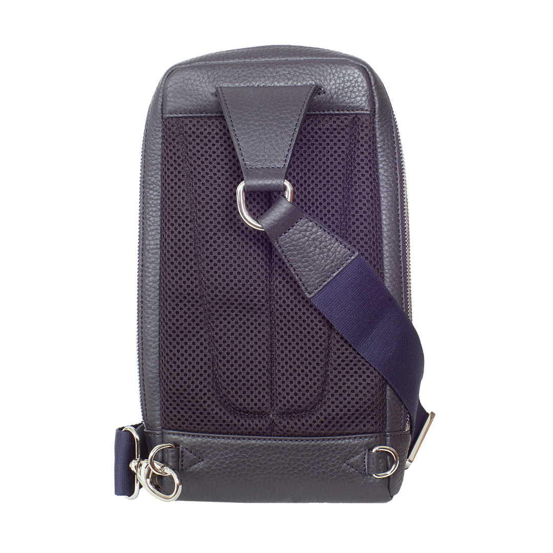 Crossover Tasche Leder Blau