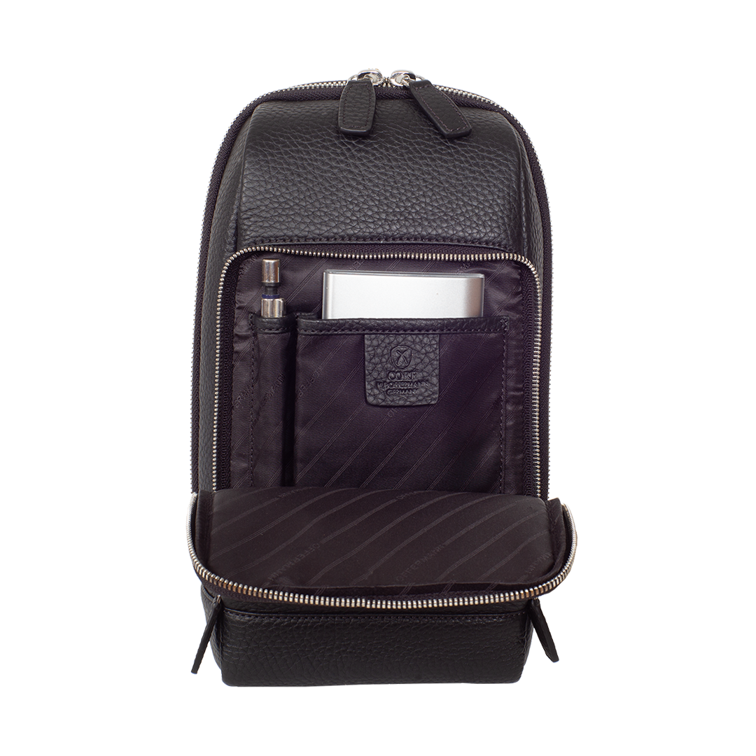 Crossover Tasche Leder Blau