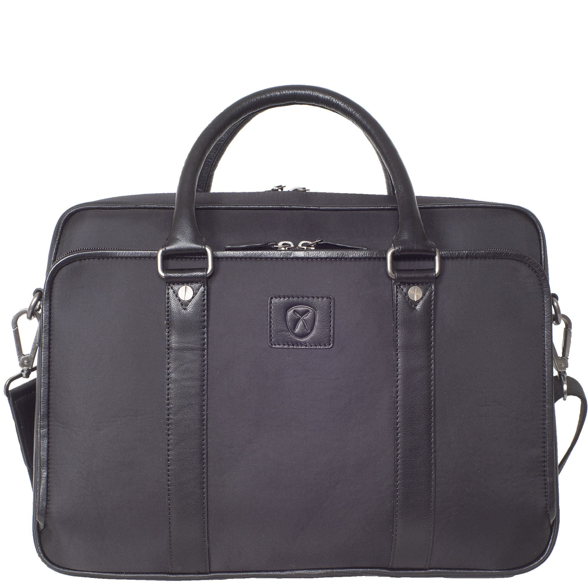 Businesstasche Laptoptasche  Coram - Nylon mit Leder 15 Zoll