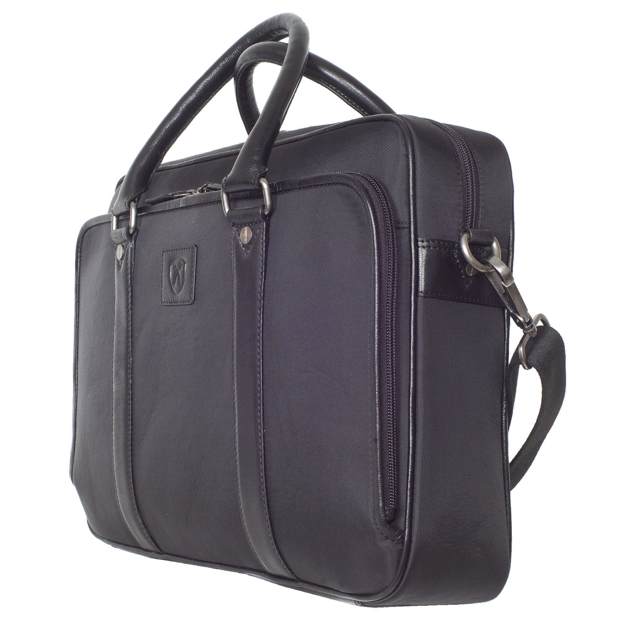 Businesstasche Laptoptasche  Coram - Nylon mit Leder 15 Zoll