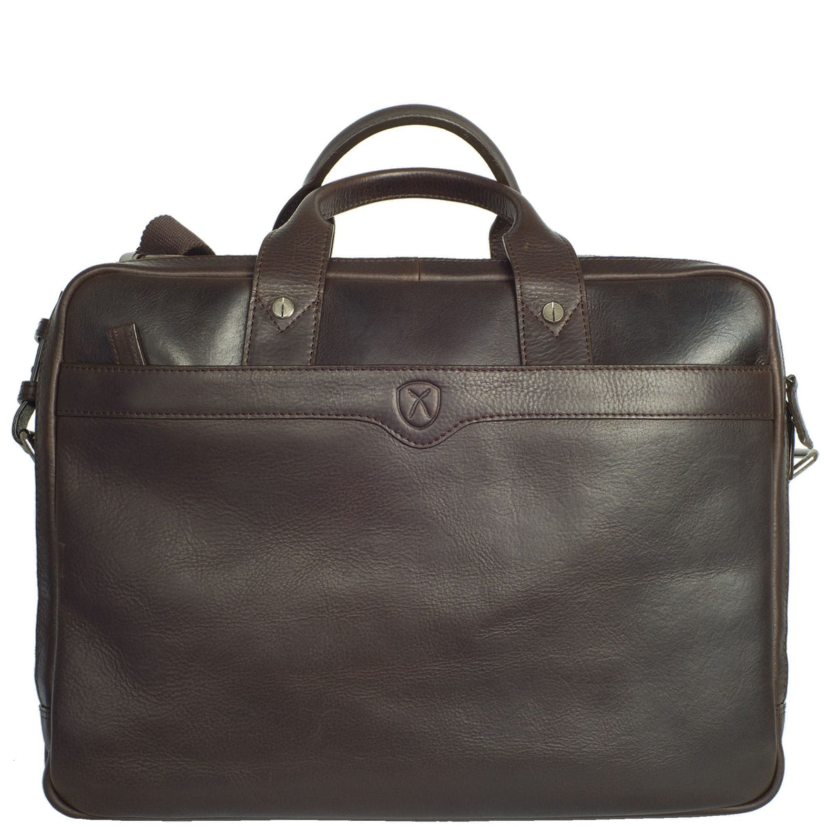 Laptoptasche Businesstasche 15 Zoll Leder braun 2 große Fächer - Corf Offermann