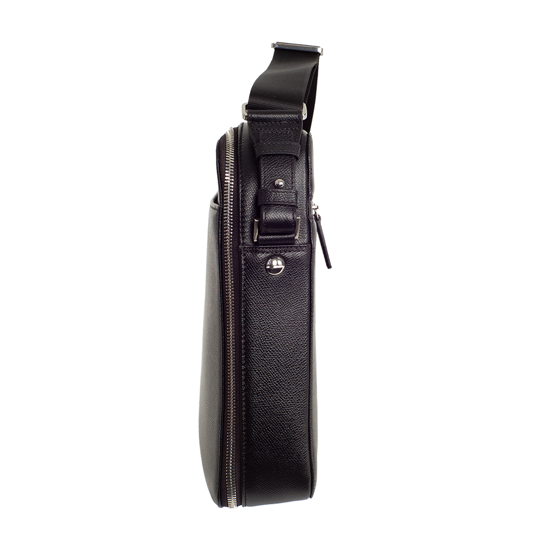 Laptoptasche Businesstasche 14 Zoll Leder Titan schwarz