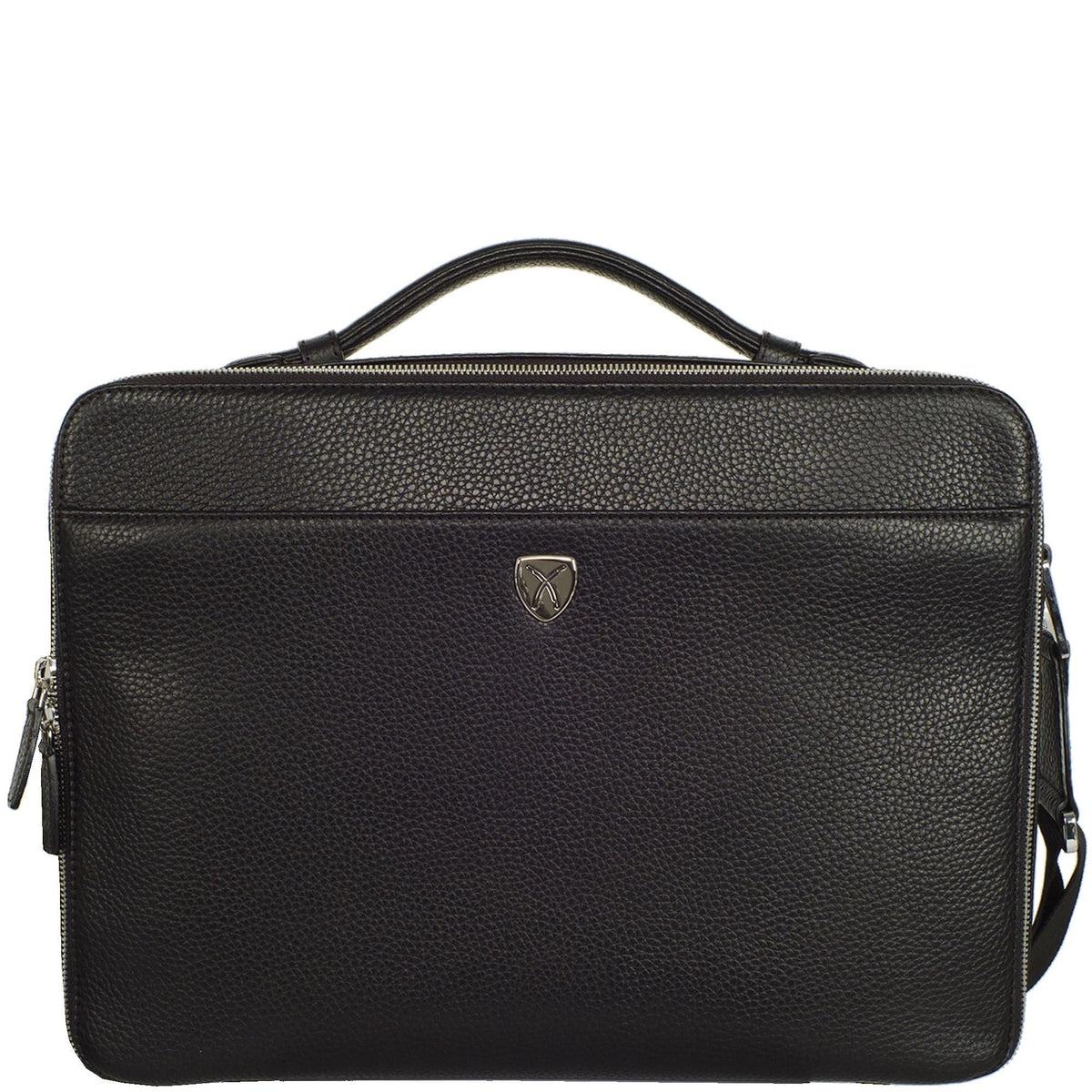 Laptoptasche Businesstasche 14 Zoll Leder schwarz - Corf Offermann