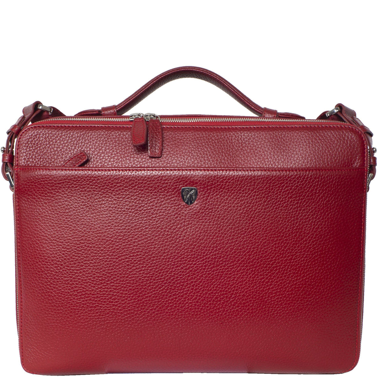 Laptoptasche Businesstasche 14 Zoll Leder rot - Corf Offermann