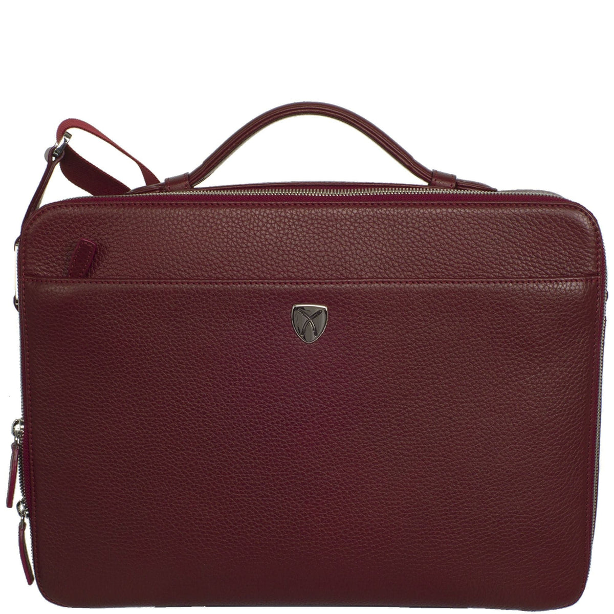 Laptoptasche Businesstasche 14 Zoll Leder bordeauxrot - Corf Offermann